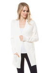 Ivory Long Cardigan- -Trendy Me Boutique, Granada Hills California