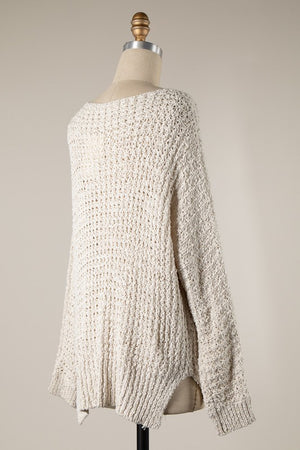 Light Olive V Neck Knit Sweater- -Trendy Me Boutique, Granada Hills California
