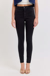 Black Mid Rise Skinny Denim- -Trendy Me Boutique, Granada Hills California