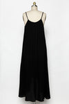 Black spaghetti midi dress- -Trendy Me Boutique, Granada Hills California