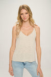 Natural Double Lined Knit Cami Top- -Trendy Me Boutique, Granada Hills California
