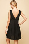 Black Flowy Dress- -Trendy Me Boutique, Granada Hills California