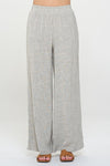 Grey Ivory Pinstripe Pant- -Trendy Me Boutique, Granada Hills California