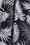 Navy Leaf Printed Handkerchief Dress- -Trendy Me Boutique, Granada Hills California