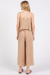 Taupe Layered Jumpsuit- -Trendy Me Boutique, Granada Hills California