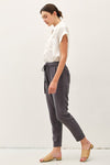 Charcoal Tencel Pant- -Trendy Me Boutique, Granada Hills California