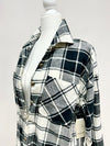 Black Ivory Plaid Shirt- -Trendy Me Boutique, Granada Hills California