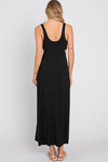 Black Open Side Maxi Dress- -Trendy Me Boutique, Granada Hills California