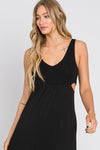 Black Open Side Maxi Dress- -Trendy Me Boutique, Granada Hills California