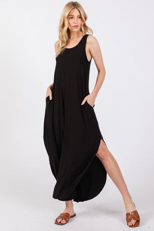 Black X Back Dress- -Trendy Me Boutique, Granada Hills California