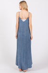 Blue Mineral Wash Maxi Dress- -Trendy Me Boutique, Granada Hills California