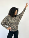 Brown Animal Print Dolman Sleeve Top- -Trendy Me Boutique, Granada Hills California