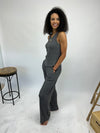 Charcoal Ribbed Pant- -Trendy Me Boutique, Granada Hills California