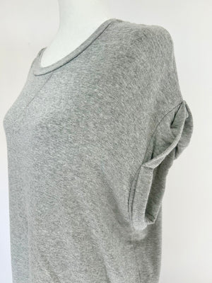 Heather Grey Viscose Tee- -Trendy Me Boutique, Granada Hills California