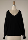 Black Dolman Sweater- -Trendy Me Boutique, Granada Hills California