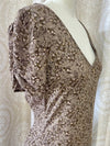 Taupe Floral Button Down Dress- -Trendy Me Boutique, Granada Hills California
