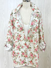 Sage Floral Printed Blouse- -Trendy Me Boutique, Granada Hills California