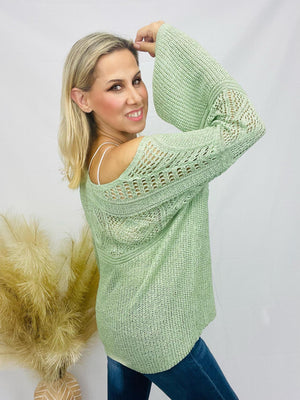 Taupe Detail Sweater- -Trendy Me Boutique, Granada Hills California