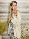 Taupe Knit Cardigan- -Trendy Me Boutique, Granada Hills California