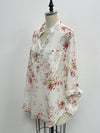 Floral Henley Blouse- -Trendy Me Boutique, Granada Hills California
