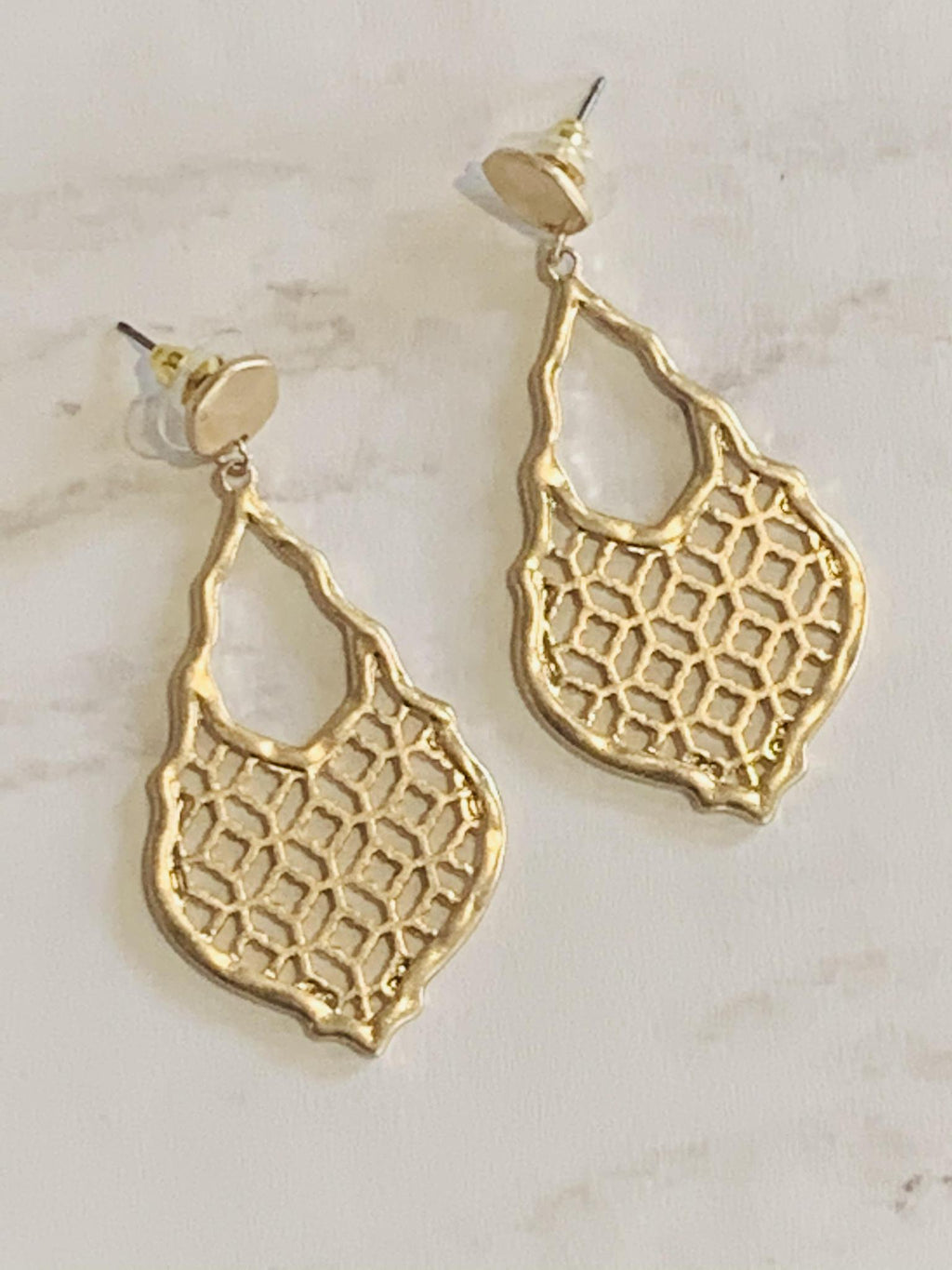 Ava Gold Earrings- -Trendy Me Boutique, Granada Hills California