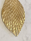 Taupe Snakeskin Gold Foil Earrings- -Trendy Me Boutique, Granada Hills California