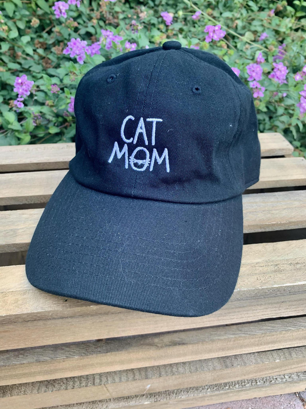 Cat Mom Black Cap- -Trendy Me Boutique, Granada Hills California