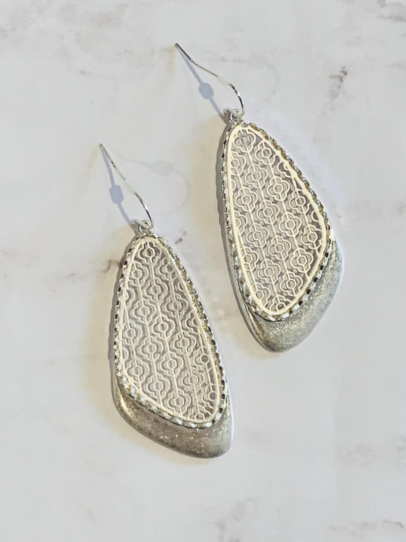 Trecia Silver Earrings- -Trendy Me Boutique, Granada Hills California