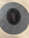 Charcoal Rope Trim Hat- -Trendy Me Boutique, Granada Hills California