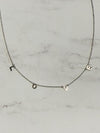 Dainty Love Silver Necklace- -Trendy Me Boutique, Granada Hills California
