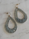 Grey Alvena Earrings- -Trendy Me Boutique, Granada Hills California