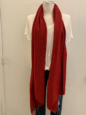 CC Red Super Soft Scarf- -Trendy Me Boutique, Granada Hills California