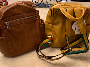 Vegan Leather Backpack- -Trendy Me Boutique, Granada Hills California