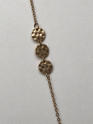 Gold White Marble Pendant Necklace- -Trendy Me Boutique, Granada Hills California