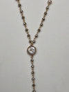 Grey Ivory Crystal Necklace- -Trendy Me Boutique, Granada Hills California