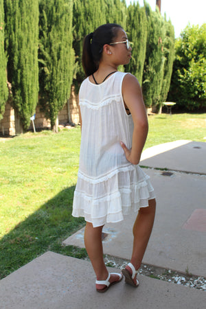 Sleeveless Cover Up Dress- -Trendy Me Boutique, Granada Hills California