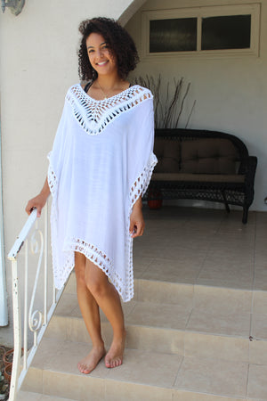 Long Crochet Cover Up- -Trendy Me Boutique, Granada Hills California