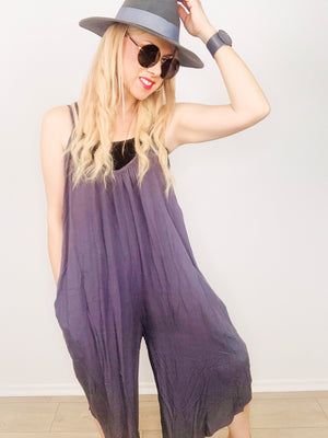 Charcoal Loose Fit Jumpsuit- -Trendy Me Boutique, Granada Hills California