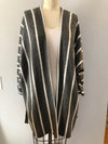 Kimono Stripe Sweater- -Trendy Me Boutique, Granada Hills California