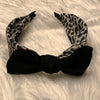Leopard Headband with Bow- -Trendy Me Boutique, Granada Hills California