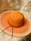 Colored Coral Straw Hat- -Trendy Me Boutique, Granada Hills California
