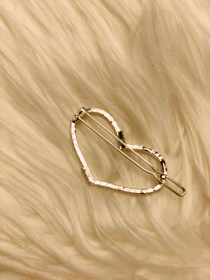 Rhinestone Heart Clip- -Trendy Me Boutique, Granada Hills California