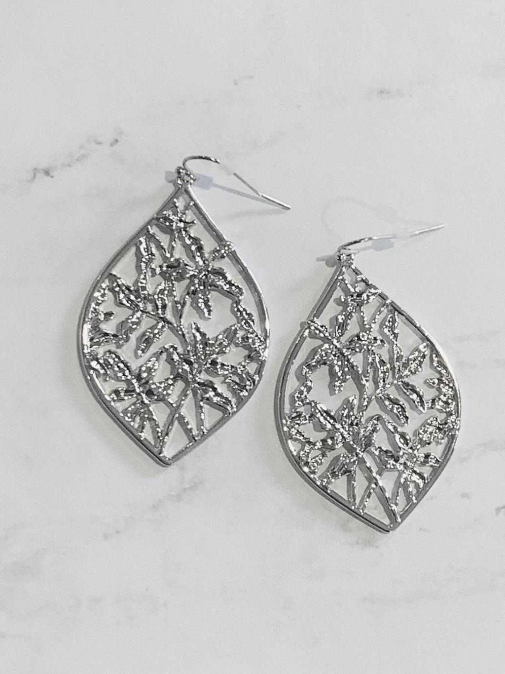 Ann Silver Earrings- -Trendy Me Boutique, Granada Hills California