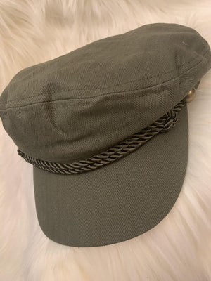 Olive Greek Fisherman Hat- -Trendy Me Boutique, Granada Hills California