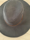 Charcoal Rope Trim Hat- -Trendy Me Boutique, Granada Hills California