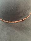 Charcoal Rope Trim Hat- -Trendy Me Boutique, Granada Hills California