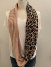 Pink Black Animal Print Scarf- -Trendy Me Boutique, Granada Hills California