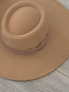 Camel Panama Hat- -Trendy Me Boutique, Granada Hills California
