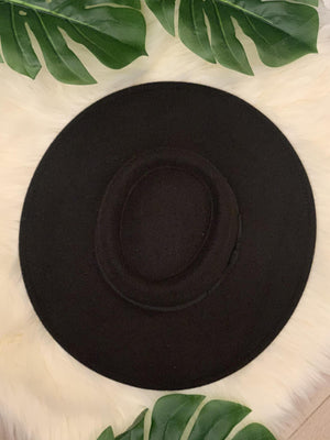 Icco Black Panama Hat- -Trendy Me Boutique, Granada Hills California