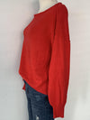 Red Boat Neck Sweater- -Trendy Me Boutique, Granada Hills California